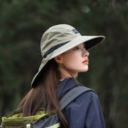 Mũ đi bộ đường dài, Mũ xô, Mũ ngư dân khô nhanh, Mũ chống nắng vành rộng hình mặt trời, Mũ chống nắng QMSTORE 7