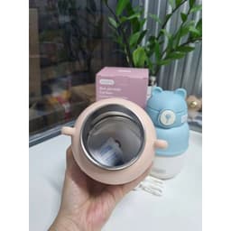 Bình giữ nhiệt inox Fuji Bear Inochi 560ml – Inox 316, Giữ nhiệt tốt, Có ống hút, dây đeo cho bé 7