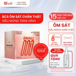 Bao Cao Su Juncai Small Fit ôm sát chân thật size 49mm 1 hộp 10 Bao 1
