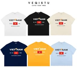 Áo Thun BOXY Local Brand VEQISTU "30 Tháng 4", Áo Thun Boxy Form Rộng Unisexm Nam Nữ Cổ Tròn 250Gsm 100% Cotton 1