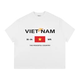 Áo Thun BOXY Local Brand VEQISTU "30 Tháng 4", Áo Thun Boxy Form Rộng Unisexm Nam Nữ Cổ Tròn 250Gsm 100% Cotton 2