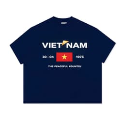 Áo Thun BOXY Local Brand VEQISTU "30 Tháng 4", Áo Thun Boxy Form Rộng Unisexm Nam Nữ Cổ Tròn 250Gsm 100% Cotton 5