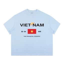 Áo Thun BOXY Local Brand VEQISTU "30 Tháng 4", Áo Thun Boxy Form Rộng Unisexm Nam Nữ Cổ Tròn 250Gsm 100% Cotton 6