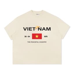 Áo Thun BOXY Local Brand VEQISTU "30 Tháng 4", Áo Thun Boxy Form Rộng Unisexm Nam Nữ Cổ Tròn 250Gsm 100% Cotton 4
