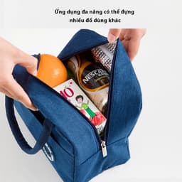 Túi Đựng Hộp Cơm Giữ Nhiệt Văn Phòng, Túi Giữ Nhiệt Đựng Có Quai Cầm Dùng Đựng Cơm Trưa Mang Đồ Ăn-ZEST 4