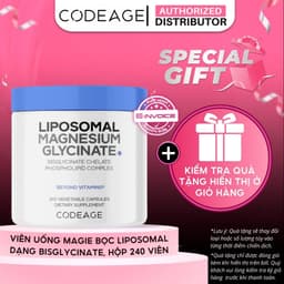 [Hàng cty] Liposomal MagnesiumViên Uống Bảo Vệ Sức Khỏe Codeage Liposomal Magnesium, Hộp 240 Viên 1