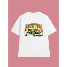Áo Thun Houses of the Holy (album) - LED ZEPPELIN vintage, Unisex Form Rộng Cotton Mềm 3