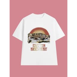 Áo Thun Houses of the Holy (album) - LED ZEPPELIN vintage, Unisex Form Rộng Cotton Mềm 4