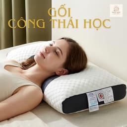Gối Định Hình Công Thái Học 3D Thoáng Khí – Giảm Đau Vai Gáy, Nâng Đỡ Cổ, Ngủ Ngon Hơn 1