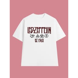 Áo Thun LED ZEPPELIN vintage LZ003, Unisex Form Rộng Cotton Mềm 1