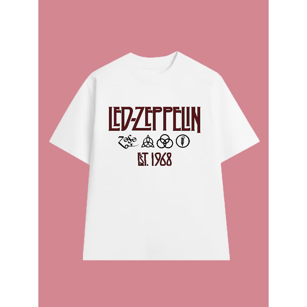 Áo Thun LED ZEPPELIN vintage LZ003, Unisex Form Rộng Cotton Mềm
