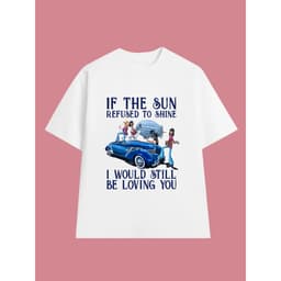 Áo Thun If The Sun Refused to Shine - LED ZEPPELIN vintage, Unisex Form Rộng Cotton Mềm 1