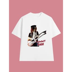 Áo Thun Jimmy Page -  LED ZEPPELIN vintage JP01, Unisex Form Rộng Cotton Mềm 2