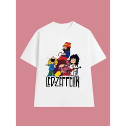 Áo Thun LED ZEPPELIN BAND vintage B001, Unisex Form Rộng Cotton Mềm 2