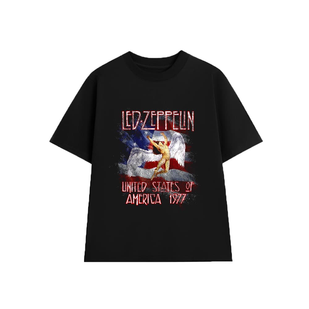 Áo Thun LED ZEPPELIN vintage LZ011, Unisex Form Rộng Cotton Mềm