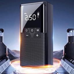 Bơm lốp kích bình ô tô tích hợp sạc dự phòng, đèn pin siêu sáng nhỏ gọn tiện lợi dễ sử dụng 7