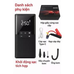 Bơm lốp kích bình ô tô tích hợp sạc dự phòng, đèn pin siêu sáng nhỏ gọn tiện lợi dễ sử dụng 8