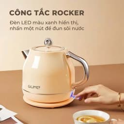 Ấm Siêu Tốc Cao Cấp GUME GMEK Chính Hãng - Dung Tích 1.8L - Công Suất 1800W - An Toàn 6