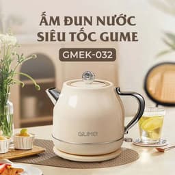 Ấm Siêu Tốc Cao Cấp GUME GMEK Chính Hãng - Dung Tích 1.8L - Công Suất 1800W - An Toàn 2