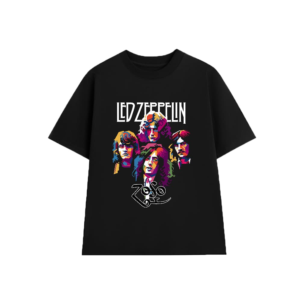 Áo Thun LED ZEPPELIN BAND vintage B002, Unisex Form Rộng Cotton Mềm