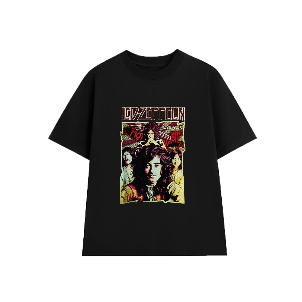 Áo Thun LED ZEPPELIN BAND vintage B003, Unisex Form Rộng Cotton Mềm