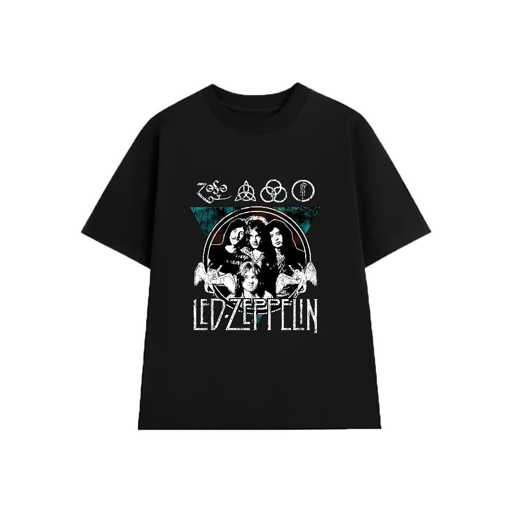 Áo Thun LED ZEPPELIN BAND vintage B005, Unisex Form Rộng Cotton Mềm