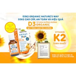 Vitamin D3k2 Organic Nature's Way, D3K2 Cho Trẻ Hộp 11ml 4