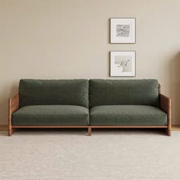 Ghế sofa gỗ tự nhiên đệm nỉ, da VUADECOR VS120 3