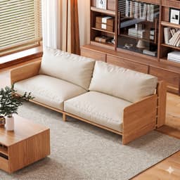 Ghế sofa gỗ tự nhiên đệm nỉ, da VUADECOR VS120 9