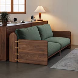 Ghế sofa gỗ tự nhiên đệm nỉ, da VUADECOR VS120 5
