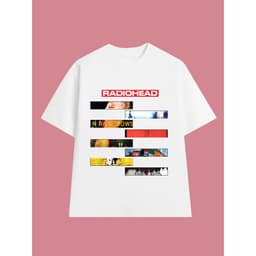 Áo Thun RADIOHEAD ALL ALBUM 02, Unisex Form Rộng Cotton Mềm 2