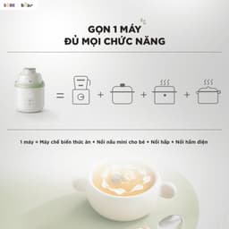 Máy Xay Ăn Dặm Bear 0.35L BFM-045KN Đa Năng Mini Tiện Lợi Bảo Hành 18 Tháng 7