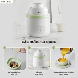 Máy Xay Ăn Dặm Bear 0.35L BFM-045KN Đa Năng Mini Tiện Lợi Bảo Hành 18 Tháng 9