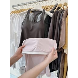 [𝐒𝐀𝐋𝐄] 𝑻𝒉𝒆𝑴𝒂𝒚 x 𝐖𝐆𝐖𝐄/ Áo Thun Ba Lỗ Nữ Kèm Mút Ngực 𝐖𝐆𝐖𝐄 8876, Áo Balo 2 Dây Lưng Chữ I Chất Mềm Mát 9
