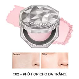 Phấn Phủ Bột Kiềm Dầu Mỏng Nhẹ COLORKEY Hạt Phấn Siêu Mịn, Kiểm Soát Dầu 24h, Chống Nước, Lâu Trôi 8g/Hộp 6