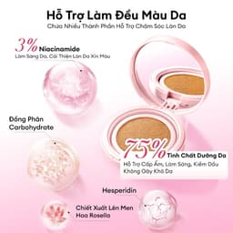 COLORKEY Cushion Chống Nắng SPF50+ PA++++ Kẻ Ô Hồng, Mỏng Nhẹ, Lâu Trôi 24H,  Nâng Tone Tự Nhiên, Dưỡng Sáng 11g 7