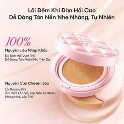 COLORKEY Cushion Chống Nắng SPF50+ PA++++ Kẻ Ô Hồng, Mỏng Nhẹ, Lâu Trôi 24H,  Nâng Tone Tự Nhiên, Dưỡng Sáng 11g 9
