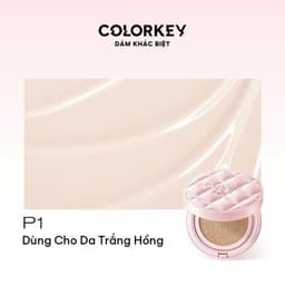 COLORKEY Cushion Chống Nắng SPF50+ PA++++ Kẻ Ô Hồng, Mỏng Nhẹ, Lâu Trôi 24H,  Nâng Tone Tự Nhiên, Dưỡng Sáng 11g 3