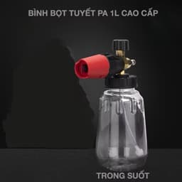Bình phun bọt tuyết máy rửa xe dung tích 1L miệng Cao Cấp (Bình Mỏ Đỏ) 5