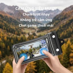 [Có Phao] Túi Chống Nước Điện Thoại 4 Lớp Có Phao Chống Thấm Nước, Cảm Ứng Mượt Mà, Chụp Ảnh Sắt Nét 4
