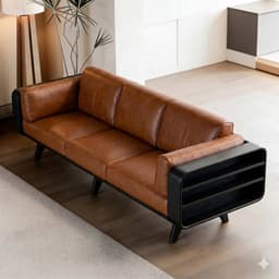 Ghế sofa gỗ tự nhiên đệm nỉ, da VUADECOR VS121 8