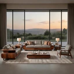 Ghế sofa gỗ tự nhiên đệm nỉ, da VUADECOR VS122 5