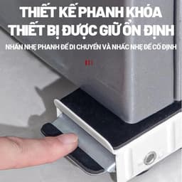 Thanh Trượt Đa Năng Di Chuyển Đồ Nặng Tải Trọng 500Lbs(250kg), Giá Đỡ Tủ lạnh Có Bánh Xe Có Thể Điều Chỉnh Kích Thước 6