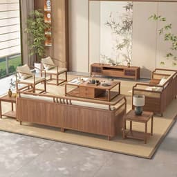 Ghế sofa gỗ tự nhiên phối mây VUADECOR VS124 8