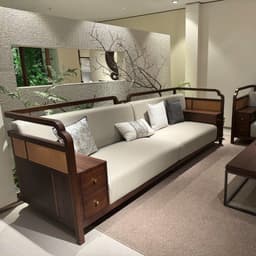 Ghế sofa gỗ tự nhiên phối mây VUADECOR VS124 6