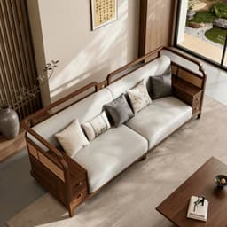 Ghế sofa gỗ tự nhiên phối mây VUADECOR VS124 2