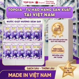 Nước Giặt Xả Đa Sắc TOPGIA Hương Huyền Diệu 2L Đánh Tan Vết Bẩn Lưu Hương 72H Giặt Sạch Mềm Vải Giặt Tay Giặt Máy 2