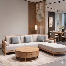 Ghế sofa góc gỗ đệm nỉ VUADECOR VS125 9