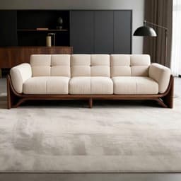 Ghế sofa gỗ tự nhiên đệm nỉ, da VUADECOR VS127 4