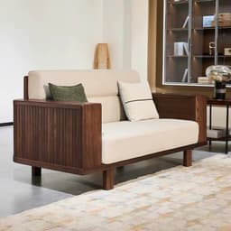 Ghế sofa gỗ tự nhiên đệm nỉ, da VUADECOR VS128 6
